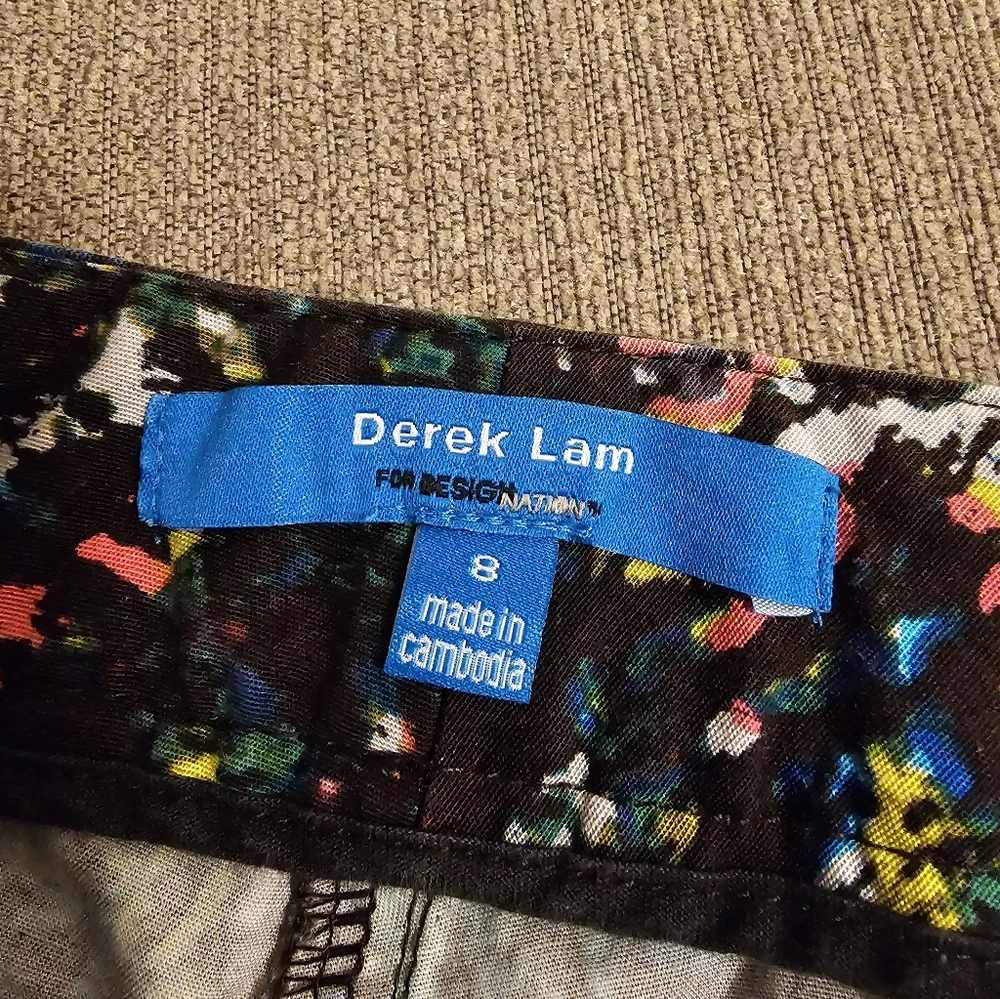 Derek Lam Nightshade MultiColor Art To Wear Casual Printed Pants Size 8 - Picture 6 of 9